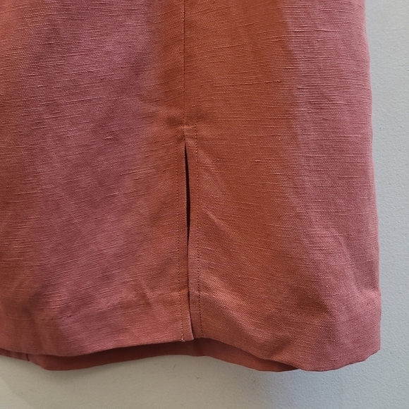 Aritzia - Wilfred Patio Linen High Waisted Mini Skirt - in Coral - Size 12 - Picture 4 of 9